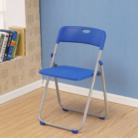 折叠椅办公椅会议椅电脑椅座椅培训椅靠背椅/椅子学习椅家用椅子 3017蓝色塑料椅