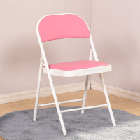 靠背凳子可折叠椅办公椅会议椅电脑椅座椅培训椅靠背椅家用餐椅子 钢板白粉