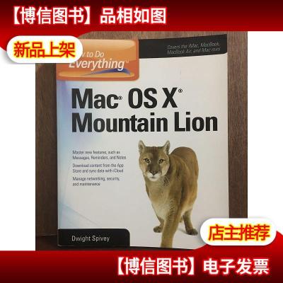 How To Do Everything Mac OS X Mountain Lion