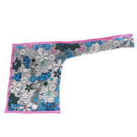 盛世尼曼2020新款农行丝巾领花 农业银行领带 懒人拉链女士蓝色粉色头花领带