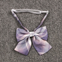 盛世尼曼[芋泥蛋糕小物]JK制服领结领带正统JK格子学生日系渐变紫蝴蝶结领带