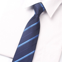 盛世尼曼领带男商务正装职业工作结婚礼新郎宽版8CM条纹酒红蓝黑保安4S店领带