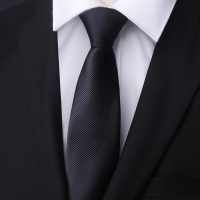 盛世尼曼领带男士商务正装结婚新郎红色黑色工作韩版拉链式免打手打领带领带