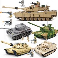 儿童创意拼装军事坦克系列积木男孩模型拼插步兵坦克diy积木玩具