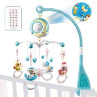 婴儿床铃摇铃0-18个月音乐床头铃投影婴幼儿安抚玩具