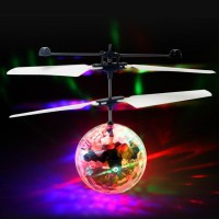 新奇特炫彩 感应飞行器感应水晶球 悬浮发光电动玩具