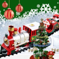圣诞电动轨道车 小火车玩具 儿童电动益智小汽车玩具