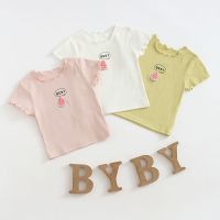 女童短袖T恤夏季1-6岁女童2020新款夏装上衣幼儿打底衫女宝宝体恤