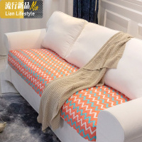 创意简约几何波纹沙发垫棉四季通用客厅棉布艺坐垫套 三维工匠