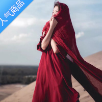 SUNTEK青海防晒披肩女夏薄款超大围巾沙漠丝巾纱巾西藏新疆西北旅游穿搭