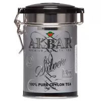 AKBAR斯里兰卡原装进口锡兰红茶英式茶叶中叶罐装80g散装可做奶茶