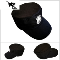 NEW LAKE新式保安帽夏季透气男款保安帽子夏天通用可调节黑色鸭舌作训练帽