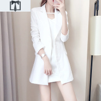 SUNTEK春季白色西装外套女韩版时尚职业装气质女范总裁西服套装女春秋外套短外套