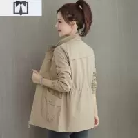 SUNTEK新款韩版风衣女小个子2021春装短中长款春秋女士气质风衣减龄外套风衣
