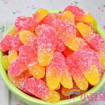 【买二送一】果味软糖砂糖粒粘牙糖玉米橘子圆圈喜糖果零食 250克 凤梨 （250克）一份 买二送一