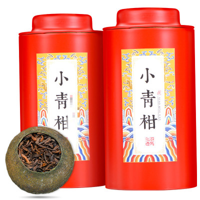 小青柑普洱茶熟茶散装橘普陈皮茶叶礼盒装青柑