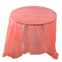 加厚一次性桌布塑料圆桌长方形正台布酒席饭店餐桌布防水10-100片