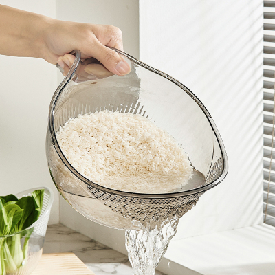 厨房淘米神器洗米筛淘米盆沥水篮子家用多功能淘菜洗水果盆子