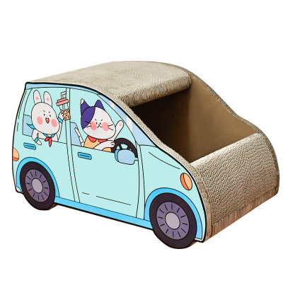 得酷 瓦楞纸旅行轿车猫抓板 磨抓敞篷汽车猫窝猫咪用品喵喵 猫咪玩具 宠物玩具