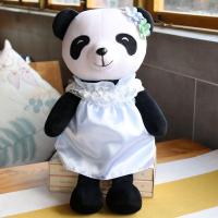 四川成都熊猫基地羽绒棉公仔熊猫裙子玩偶熊猫玩具旅游纪念