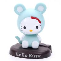 hello kitty卡通公仔玩具汽车摇头摆件车内饰品12生肖KT猫特价 鼠KT 约11cm