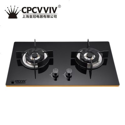 CPCVVIV上海皇冠厨卫电器 C333 燃气灶 双灶嵌入式台式液化气天然气跹暹屳