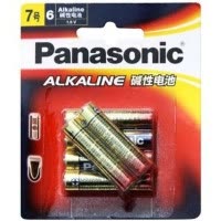 松下Panasonic正品通用7号七号6粒碱性碱性耐用干电池儿童玩具体重秤批发遥控器鼠标电池