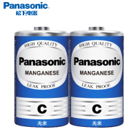 松下(Panasonic)碳性二号2号青C型干电池R14NU/2S适用于遥控器手电筒门铃玩具遥控器体重秤计算器4粒装