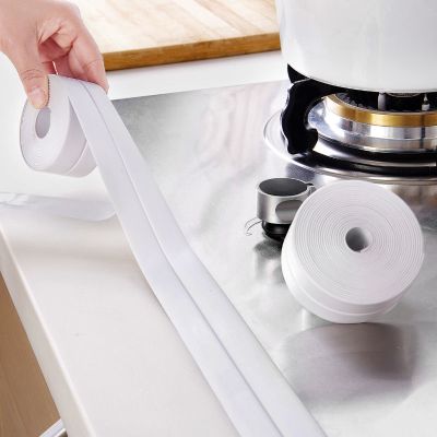 白色3.8厘米*3.2米 防油防水条厨房洗手台水贴缝隙美缝贴卫生间马桶贴防霉胶带