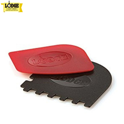 Lodge洛极铸铁平底锅/横纹锅专用刮片两个装 清洁方便不伤油膜