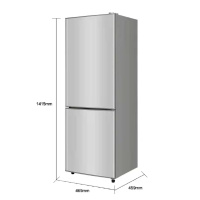 志高小冰箱135升家用小型出租房冷藏冷冻宿舍双门电冰箱节能省电135A202