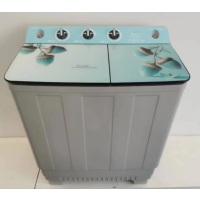 爱妻130C不锈钢桶双缸洗衣机蓝色大容量强力去污强劲动力洗脱两用 颜色随机