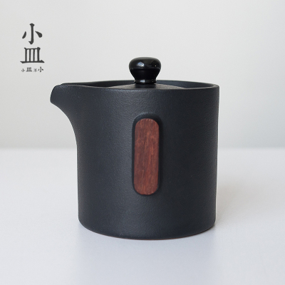 黑陶茶壶陶瓷粗陶日式家用简约高档定制家用小号一人用功夫茶单壶