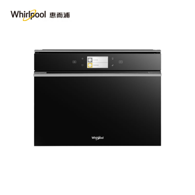 惠而浦(Whirlpool)嵌入式微波炉烧烤箱多功能一体机蒸汽不锈钢原装进口40升家用WMM184132AC黑色 意大利