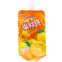 【喜之郎旗舰店】CICI水果味果粒爽儿童 娱乐休闲零食大礼包 350ML*5支分享装 橙汁