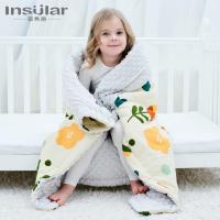 茵秀丽(insular)薄夹棉婴儿安抚豆豆盖毯保暖抱被抱毯儿童空调被0-6岁