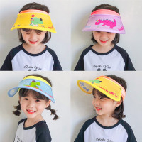 夏季儿童防晒空顶帽女童大帽檐遮阳鸭舌帽子男童宝宝薄款太阳凉帽KIDS MAM&DAD