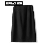 纽曼森(Numaxsen)半身裙女夏季新款西装开叉裙子高腰显瘦气质包臀裙职业中裙一步裙