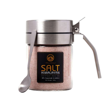 SainDak圣达喜马拉雅盐玫瑰盐低钠无碘盐牛排调味盐精品细盐火锅调料360g