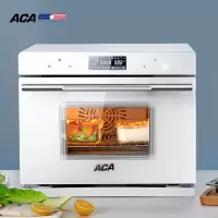 北美电器(ACA)蒸烤箱家用台式蒸汽电烤箱一体机家用智能多功能40L 白色