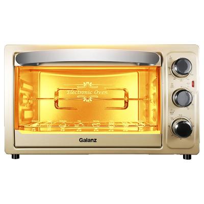 格兰仕(Galanz)电烤箱家用30L烘焙蛋糕 工厂直供h7s小烤箱 香槟金