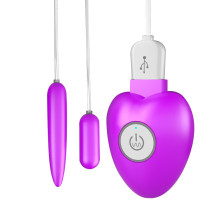 久爱 情趣跳蛋USB充电跳蛋女用防水强震变频女用自嗨玩快感跳跳蛋成人情趣用品 尖叫-遥控双跳紫色