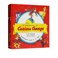 英文原版 A Treasury of Curious George 好奇猴乔治 精装图画书绘本 8个故事合集 汪培珽