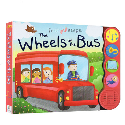 Wheels on the Bus 巴士上轮子 纸板发音书 英文原版经典儿歌童谣