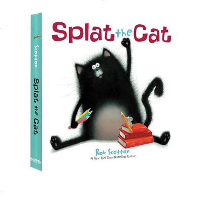 英文原版 Splat the Cat 啪嗒猫 纸板书 吴敏兰书单 经典趣味英语阅读绘本 名家Rob Scotton