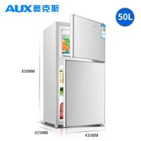 奥克斯(AUX)家用电冰箱小型冰箱双两冷藏冷冻节能出租房屋宿舍用 98升银色98P148