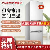 荣事达(Royalstar)迷你冰箱小型冰箱家用租房节能冰箱冷冻冷藏中门软冷冻保鲜迷你小冰箱 208 T9RSZ太空银