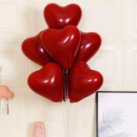 桌飘+心形宝石红 生日创意浪漫装饰桌飘网红气球支架
