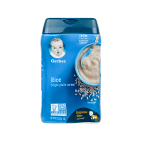 原装进口美国嘉宝Gerber 婴幼儿儿童益生菌纯大米米粉1段227g(6个月以上)