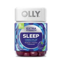 原装进口美国OLLY 褪黑素睡眠软糖强化版 改善睡眠 助眠 倒时差50粒